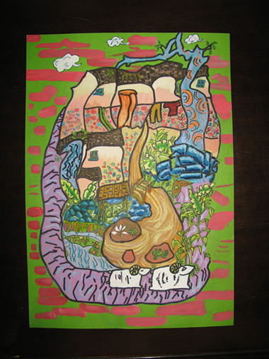 《和諧家園》李沅真（女）12歲、工人第一新村小學(xué)、輔導(dǎo)教師：楊曉媚