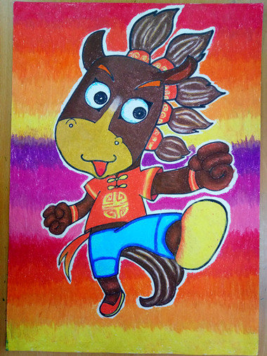 李培瑤《馬年吉祥》輔導(dǎo)教師：時尹航（工一小）