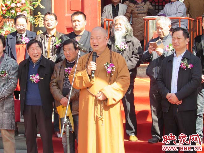 大相國(guó)寺方丈心廣大和尚書(shū)法作品展開(kāi)展