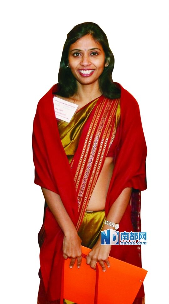 被美國拘押的印度駐紐約副總領事德夫亞尼·科布拉加德。