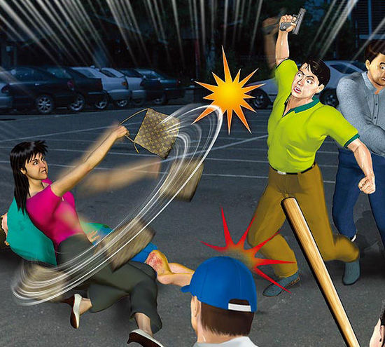 一名臺(tái)灣女子甘愿用肉身為男友擋子彈。（示意圖，來自臺(tái)媒）