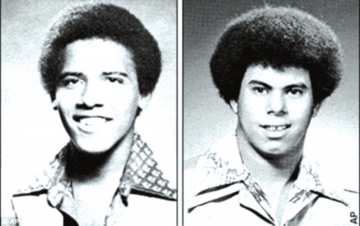 奧巴馬（左）與卡庫(kù)嘎瓦（右）高中紀(jì)念冊(cè)中的照片，當(dāng)時(shí)他們非常要好。