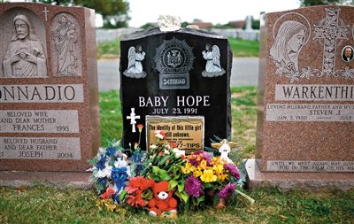 “希望寶寶”的墓碑。