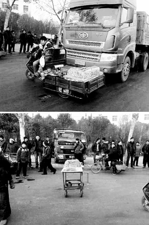 網(wǎng)曝洛陽(yáng)空降“切糕黨” 當(dāng)事司機(jī)被迫買下百余元切糕