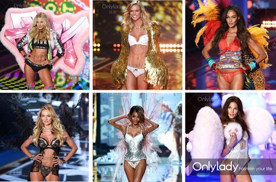 在2014年倫敦維密秀場(chǎng)中的服裝分為6個(gè)主題: