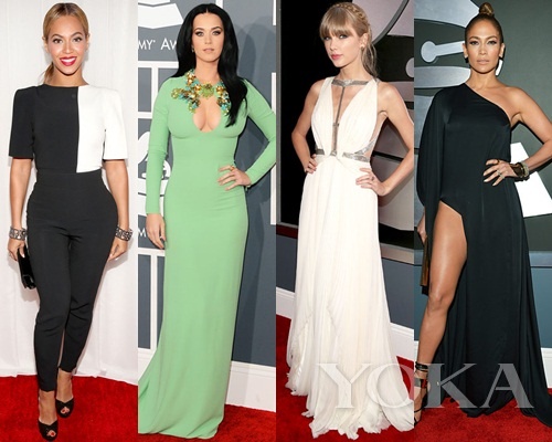 碧昂斯、凱蒂·佩里、泰勒·史薇芙特、珍妮弗·洛佩茲