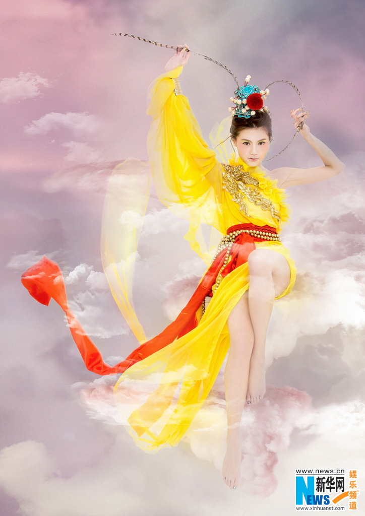 周秀娜美猴王造型曝光 金翎沖天杏目圓睜嬌俏可人 周秀娜美猴王造型曝光 金翎沖天杏目圓睜嬌俏可人