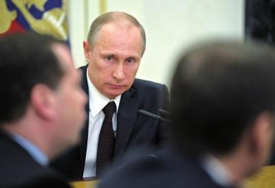 ▲3月21日，在俄羅斯首都莫斯科克里姆林宮，俄羅斯總統(tǒng)普京出席聯(lián)邦安全委員會會議。