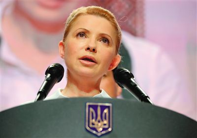 25日，在大選中得票率大幅落后的季莫申科舉行新聞發(fā)布會(huì)。