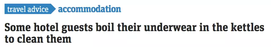 太惡心！女游客竟用酒店燒水壺煮自己的臟內(nèi)褲