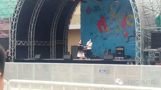 河南交通廣播主持人佳音、彎彎、朱浩都登上了優(yōu)放舞臺，優(yōu)放，交廣在這里！