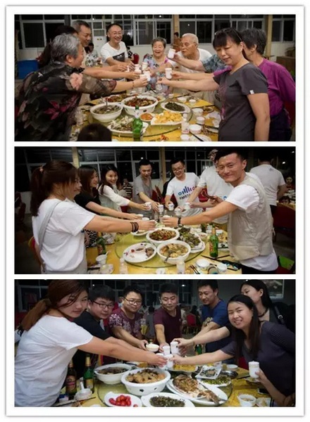 看我們的飯菜豐盛嗎？