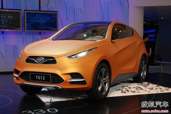 此前亮相的T012概念車 此前亮相的T012概念車