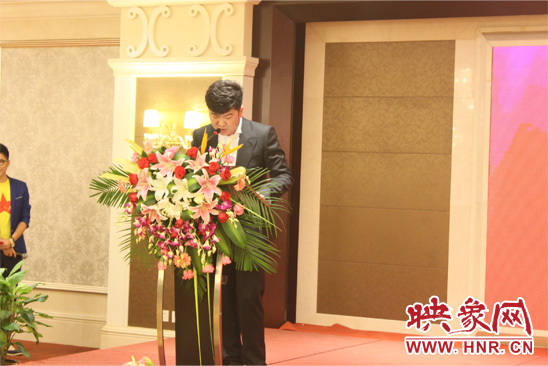 河南盛韻文化傳播有限公司董事長(zhǎng)李浩然發(fā)表講話