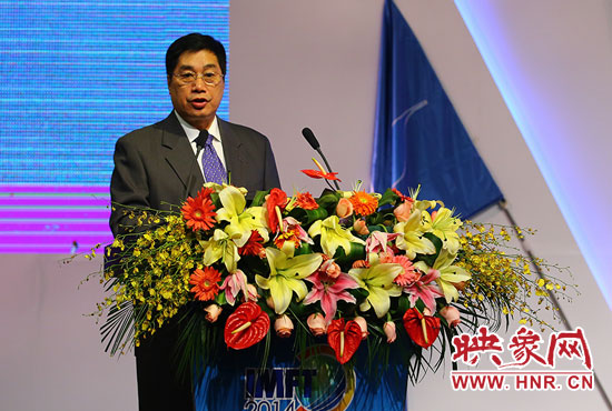 聯(lián)合國世界旅游組執(zhí)行主任祝善忠演講。