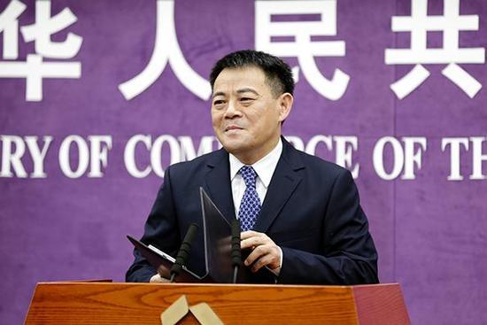 商務部發(fā)言人孫繼文。資料圖
