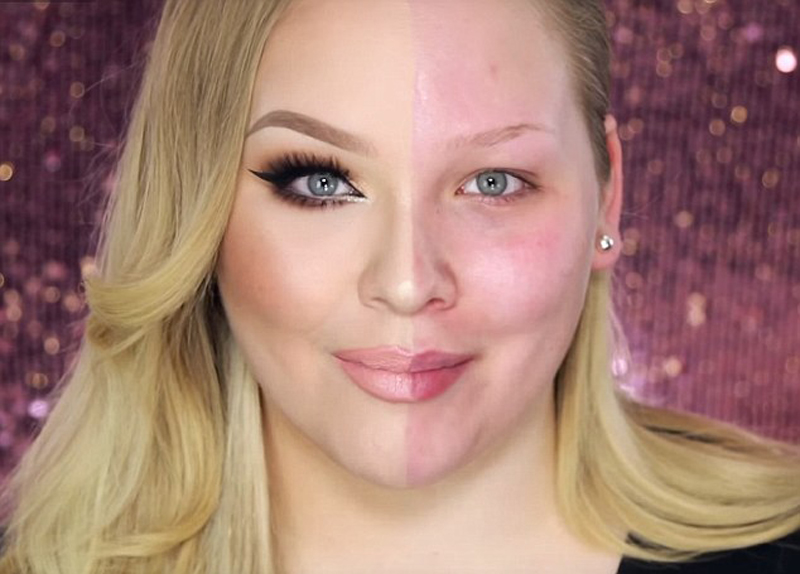 尼基左右臉的巨大差距讓網(wǎng)友驚呼看到了“化妝的神奇力量”。