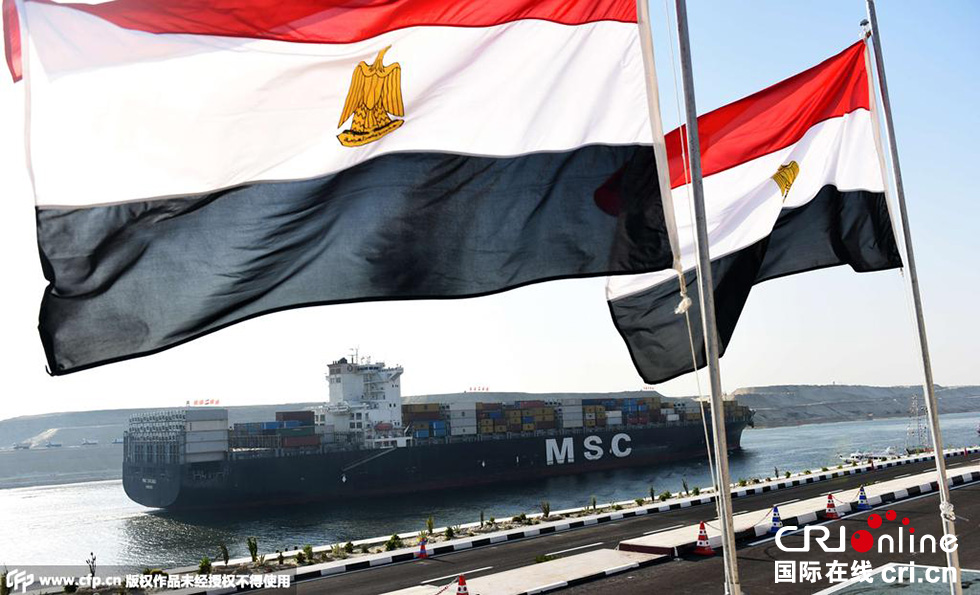 埃及伊斯梅利亞，埃及為新蘇伊士運河的開通舉行盛大的慶祝儀式。 圖片來源:CFP