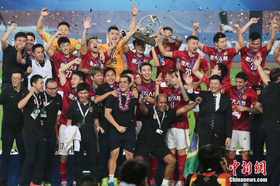 恒大隊(duì)主場(chǎng)1球獲勝，三年內(nèi)第二次獲得亞冠冠軍。