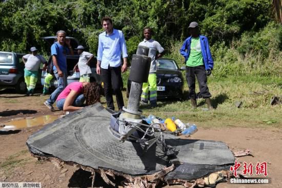 新發(fā)現(xiàn)的疑似馬航MH370殘骸。