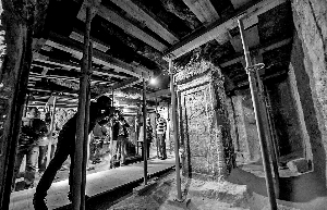 埃及首次向公眾開放的古埃及法老圖坦卡蒙乳母之墓內(nèi)景。