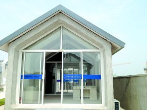 整體打印的房屋。