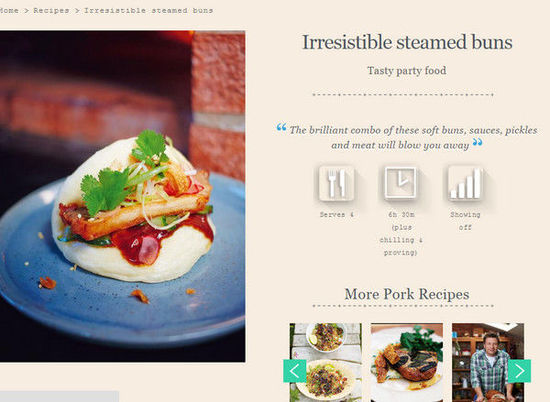 英國(guó)名廚奧利弗惹議，將臺(tái)灣刈包說(shuō)成韓國(guó)街頭小吃，引發(fā)網(wǎng)友紛紛在下面留言抗議。（圖／翻攝自jamieoliver.com）