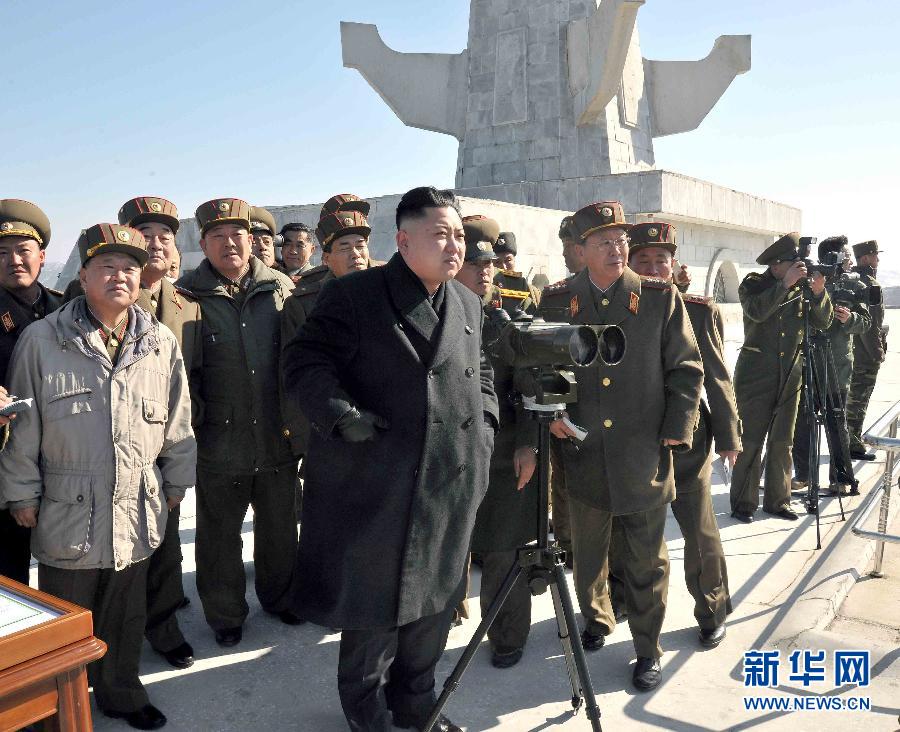 金正恩到場指導(dǎo)朝鮮炮兵實彈射擊訓(xùn)練