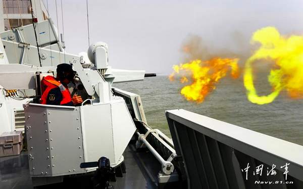 資料圖：海軍056護(hù)衛(wèi)艦進(jìn)行訓(xùn)練。