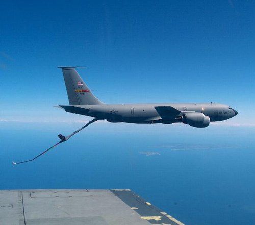 　資料圖：美軍KC-135加油機。