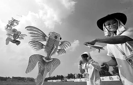 南陽(yáng)農(nóng)運(yùn)會(huì)風(fēng)箏比賽于南召縣開(kāi)賽