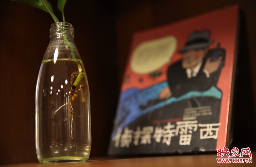 書店內(nèi)的裝飾。